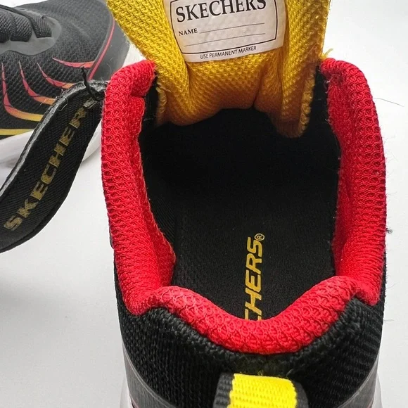 Skechers Kids' Black and Red Athletic Shoes - Picture 6 of 7